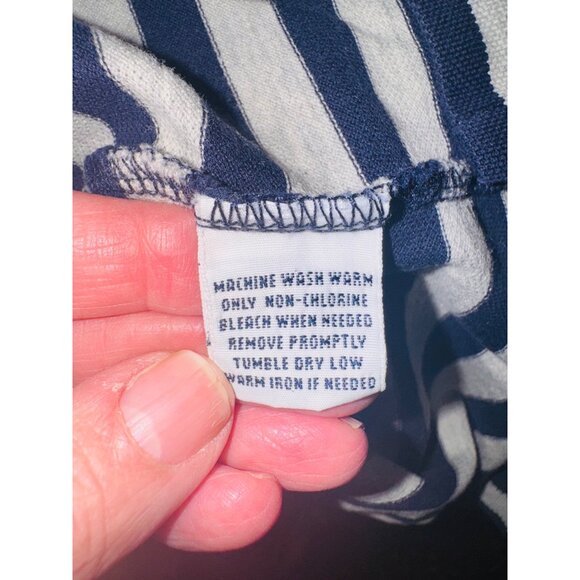 Polo By Ralph Lauren Mens Striped Short Sleeve Polo Shirt L Navy White Old Money - Picture 6 of 7